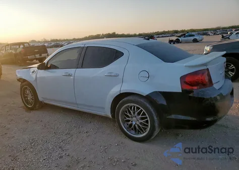 2012 Dodge Avenger Se из США, поврежденный, VIN 1C3CDZAB7CN115387